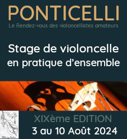 Stage Violoncelle amateur PONTICELLI 2024