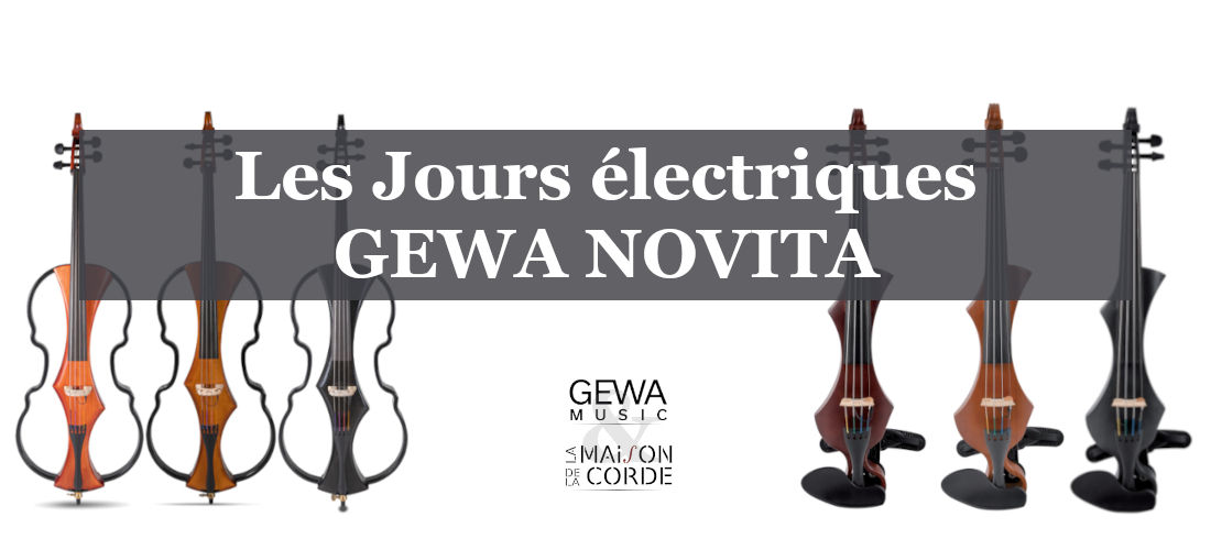 Essayez le violoncelle ou le violon électrique Gewa Novita 3.0 avec La Maison de la Corde